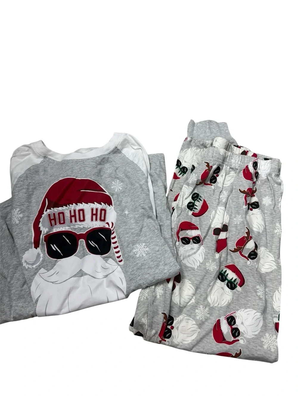 PJ Place pajamas Santa pajamas Adult matching family pajamas Ho Ho Ho